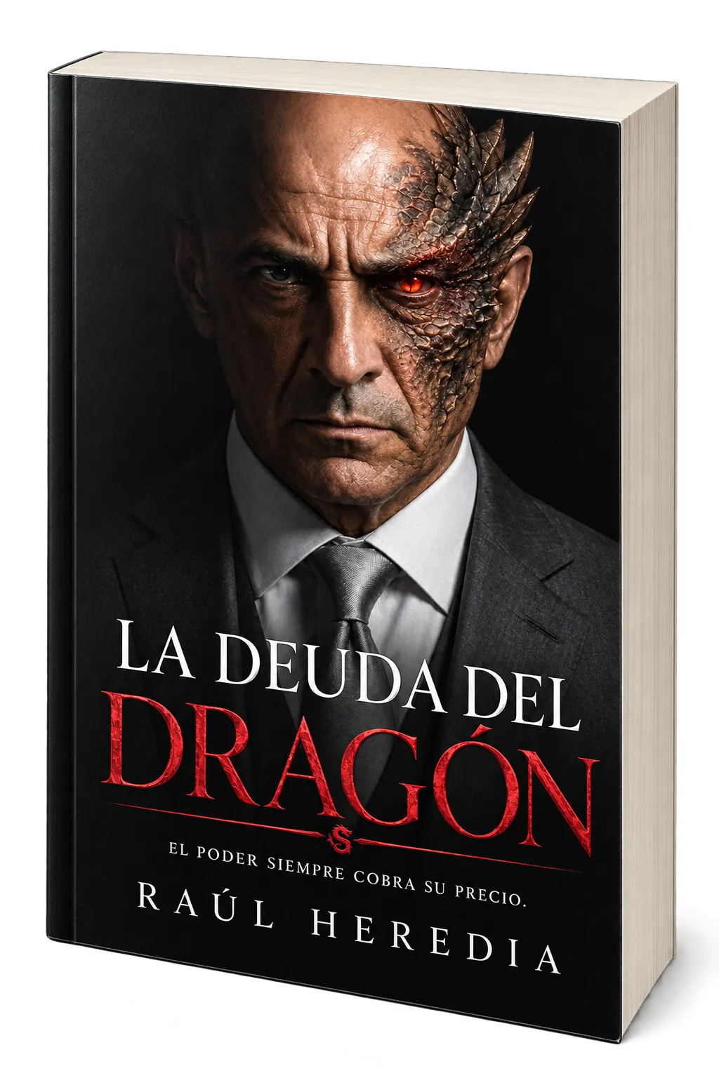 Portada de La deuda del dragón presentada como un libro físico